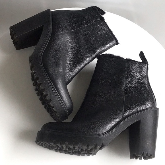 Dr. Martens Magdalena black heeled ankle boots pebbled - Picture 4 of 16